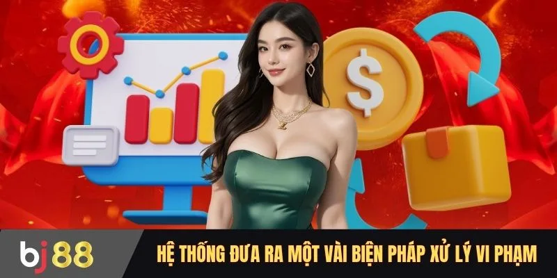 Hệ thống đưa ra một vài biện pháp xử lý vi phạm